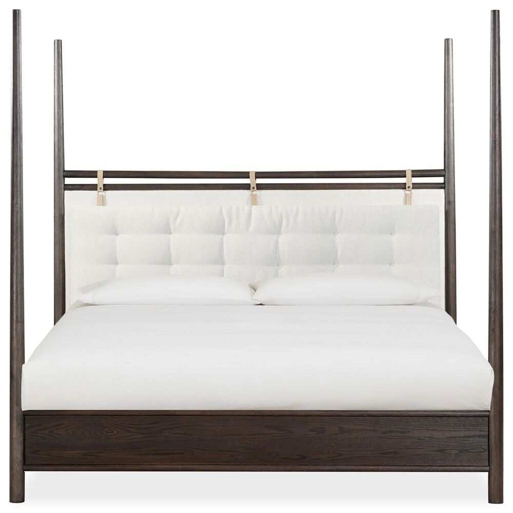 Urban Home Rockport Yin Queen Poster Bed in Yin Brown, , large