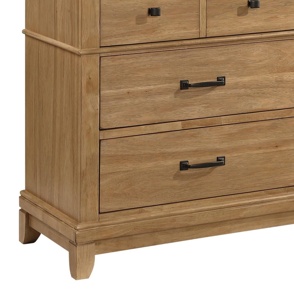 New Heritage Design Sunstone 5-Piece King Bedroom Set in Honey, , large
