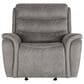 New Heritage Design Kamari Manual Glider Recliner in Gray, , large