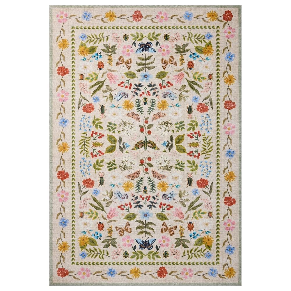 Loloi Canopy Curio Cream 3"9" Round Area Rug, , large