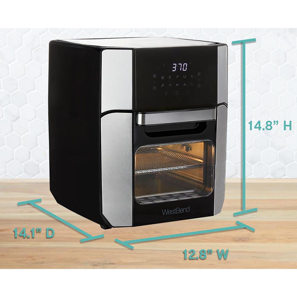 WestBend 12.6 Qt. Digital Air Fryer in Stainless Steel and Black NFM