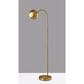 Adesso Emerson Floor Lamp in Antique Brass, , large