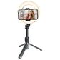 Camera Accessories 6" Ring Light with 32" Extendable Tripod in Black, , large