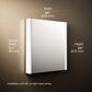 Kohler Maxstow 22" x 24" Lighted Medicine Cabinet in Dark Anodized Aluminum, , large