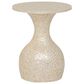 Linon Home Decor Peary Hourglass Side Table in Cream, , large