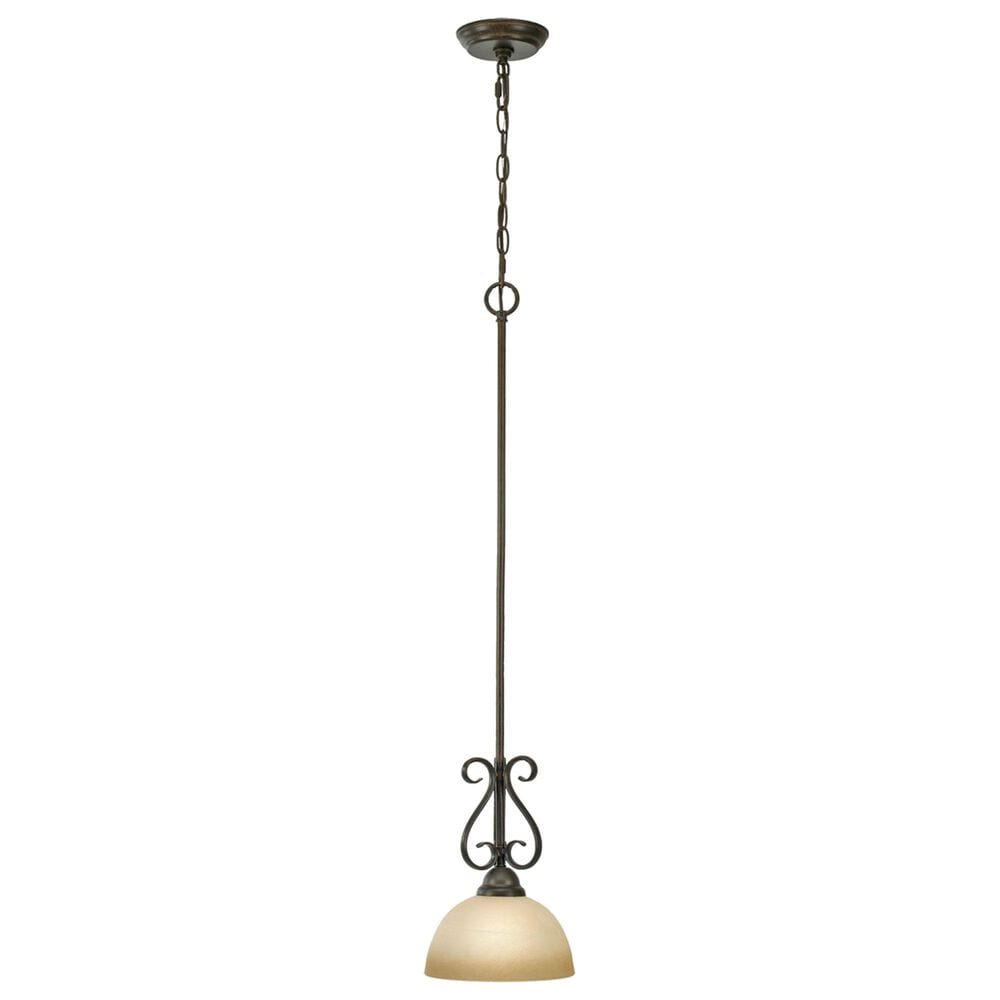 Golden Lighting Riverton 1-Light Mini Pendant in Peppercorn, , large