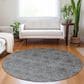 Dalyn Rug Company Burano BU8 8" Round Gray Indoor/Outdoor Area Rug, , large