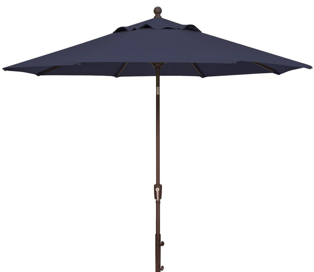 Garden Party 9 Push Button Tilt Umbrella with Stand, , large