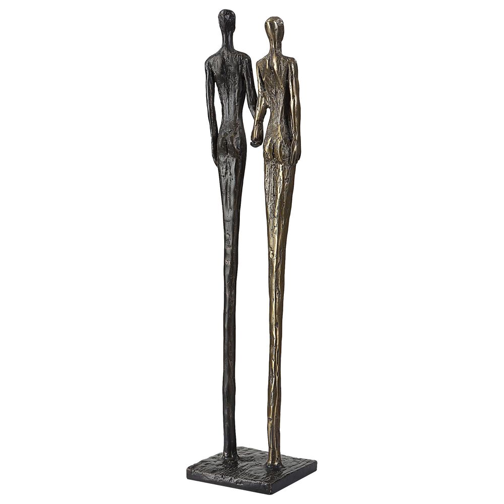 Uttermost Two&#39;s Company Sculpture in Dark Bronze and Antique Brass, , large