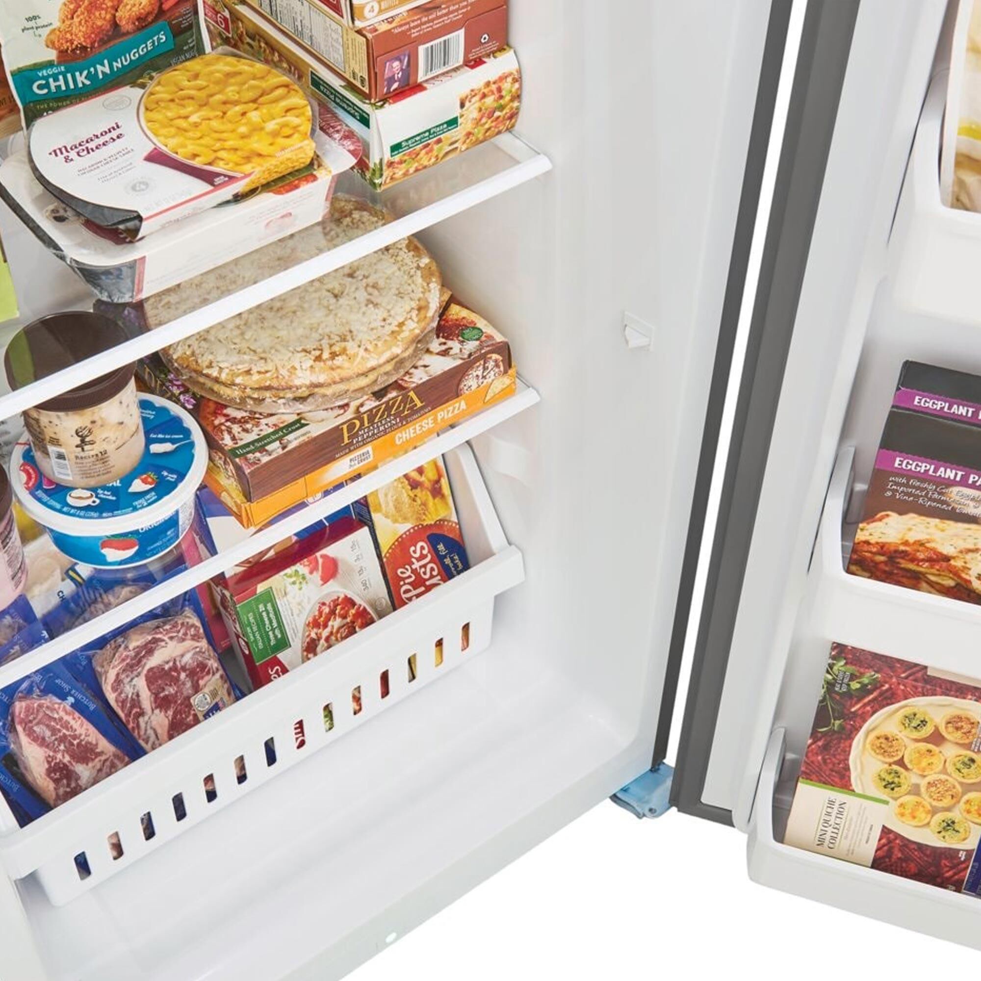 F Frigidaire 16 Cu. Ft. Garage Ready Upright Freezer in Fingerprint