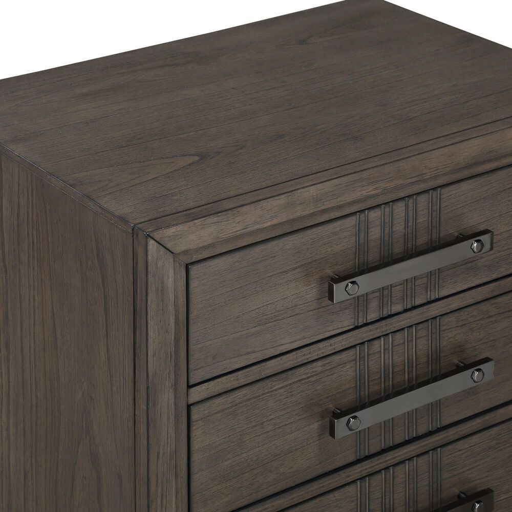 New Heritage Design Landon 3-Drawer Nightstand in Walnut, , large