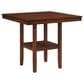Valor Living Carlson 5-Piece Square Counter Height Dining Set in Walnut, , large