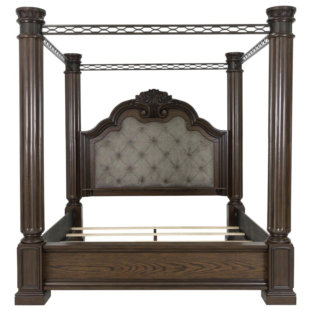 Millenium Maylee King Canopy Bed in Dark Brown, , large