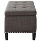 Hampton Park Shandra II Storage Bench in Charcoal, , large