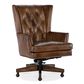 Hooker Furniture Leather Desk Chair in Brown, , large