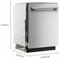 KitchenAid 24" Third Level Utensil Rack Dishwasher with 30+ Total Wash Jets and Bar Handle in PrintShield Stainless, , large