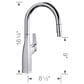Blanco Rivana Pull-Down Kitchen Faucet in Chrome, , large