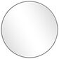 HOMLUX 30" Round Wall Mirror in Black, , large
