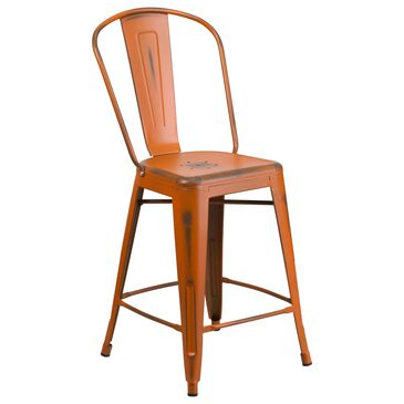 Flash Furniture 24" Counter Stool in Orange, , large