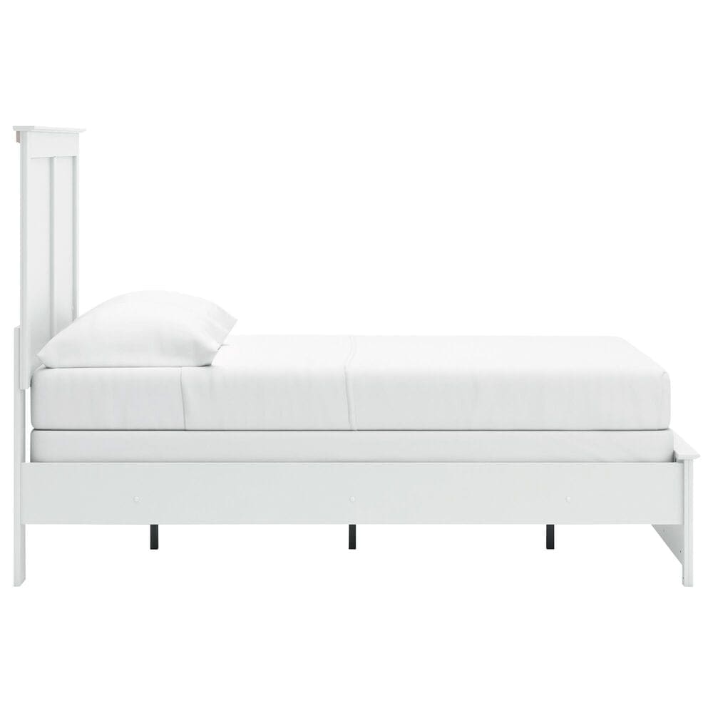 Ashley Bostwick Shoals 5-Piece Full Panel Bedroom Set in White, , large