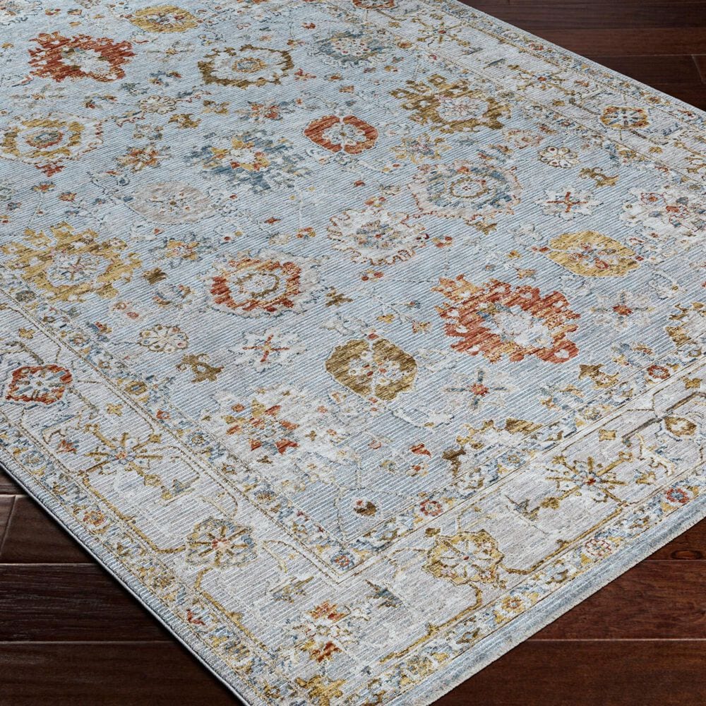 Surya Reina REN-2306 Light Gray, Cream, Denim, Rust, Mustard and Olive 10&#39; x 13&#39;11&quot; Area Rug, , large