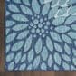 Nourison Garden Oasis GOA06 Navy 9" x 12" Indoor/Outdoor Area Rug, , large