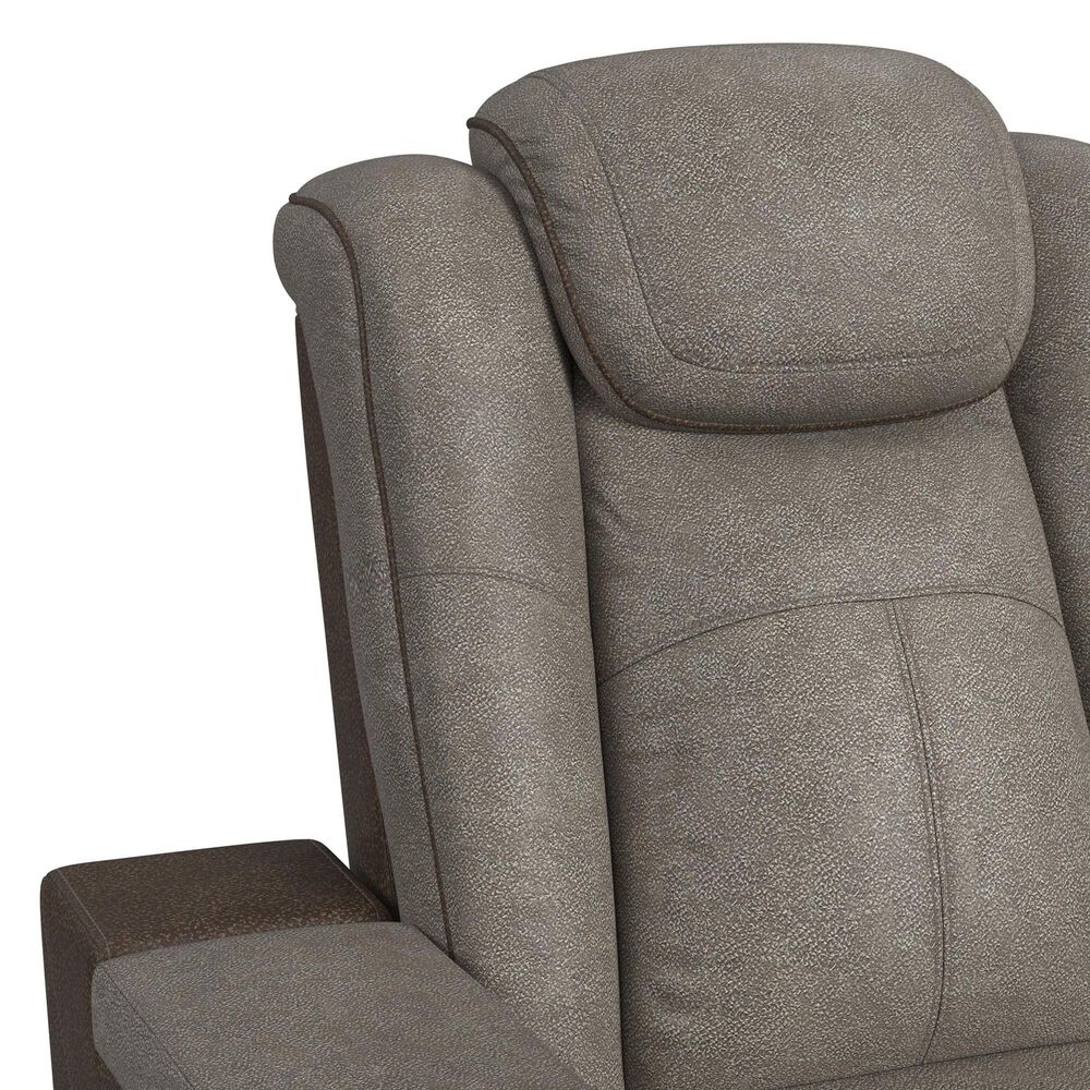 Mayberry Hill Lantana Power Motion Loveseat in Rocky Grey and Brown, , large