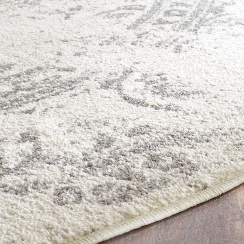 Safavieh Adirondack ADR101B-6R 6&#39; x 6&#39;  Ivory/Silver Round Rug, , large