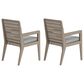 Homestyles Sustain Patio Dining Chair with Gray Cushion in Stain Brown (Set of 2), , large
