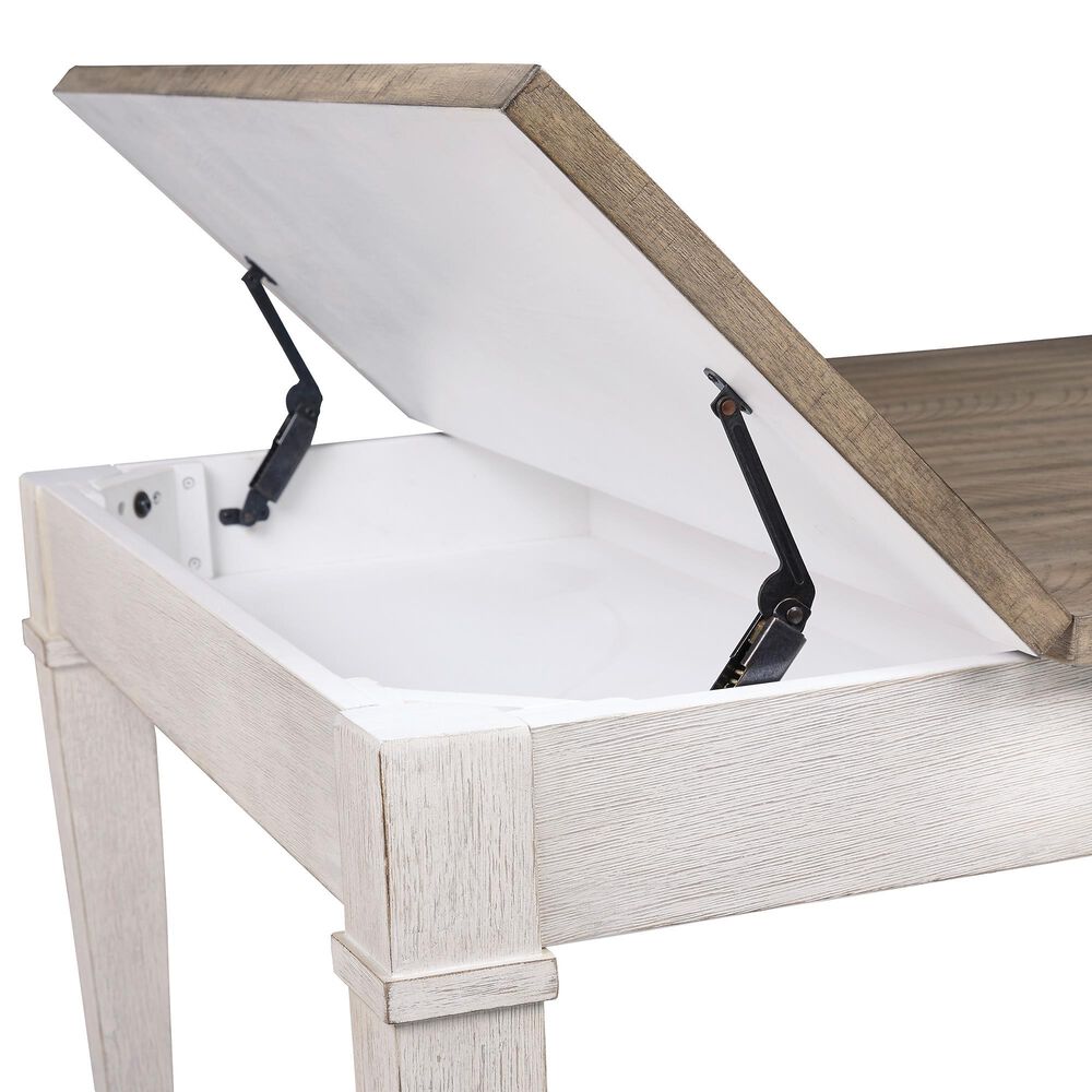 Ashley Skempton Dining Table in White and Light Brown - Table Only, , large