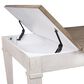 Ashley Skempton Dining Table in White and Light Brown - Table Only, , large
