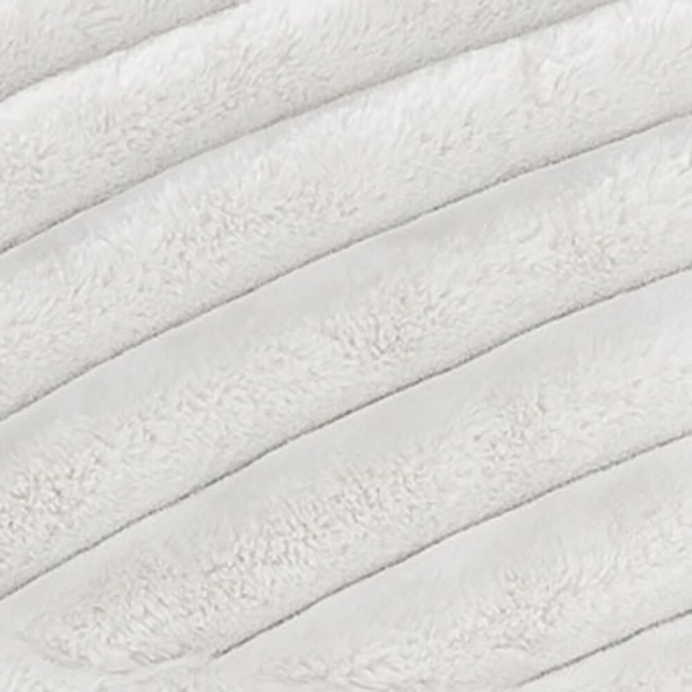 Jaxx Saxx Mondo Fur Bean Bag Lounge Chair in Ivory, , large