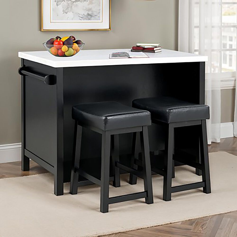 Furniture of America Albergo Counter Stool in Black, , large