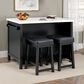 Furniture of America Albergo Counter Stool in Black, , large