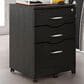 Rta Products Rolling Storage and File Cabinet in Espresso, , large