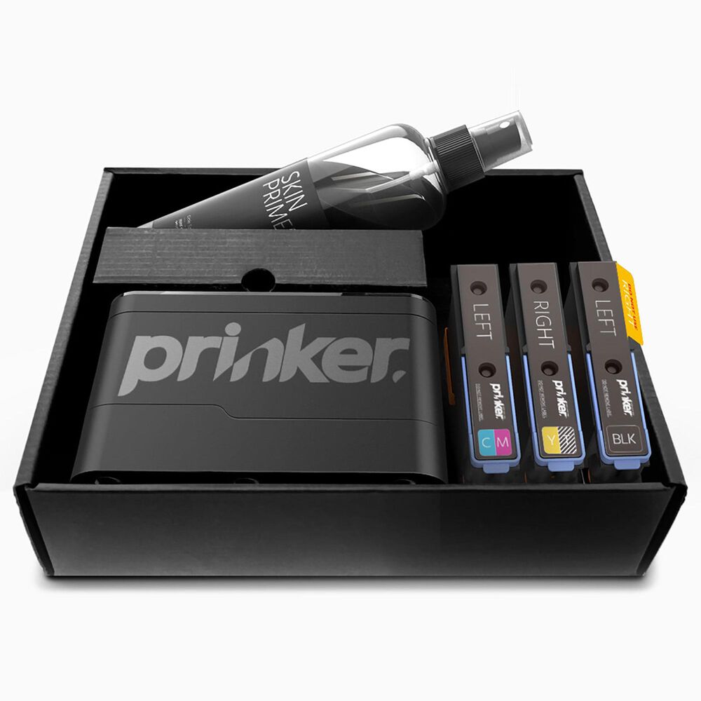 Prinker S Series Temporary Tattoo Printer with Black and Color Ink in Black, , large