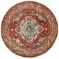 Safavieh Monaco MNC243H-5R 5" Round Orange/Light Blue Area Rug, , large