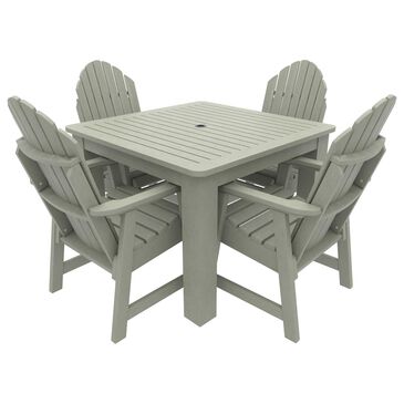 Highwood USA Muskoka 5-Piece Patio Bistro Dining Set in Eucalyptus, , large