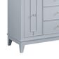 37B Kinsale 48" Single Bathroom Vanity Cabinet in Soft Blue with White Composite Stone Top and Backsplash, , large