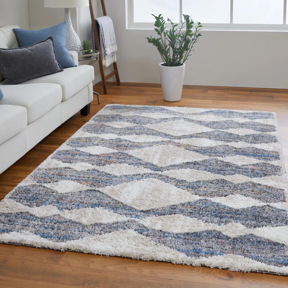Feizy 39IFF Mynka Gray / Multi 7&#39;11&quot; x 10&#39; Area Rug, , large