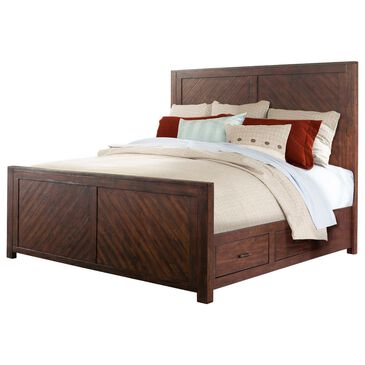 Mayberry Hill Jax Queen Storage Bed in Cherry, , large