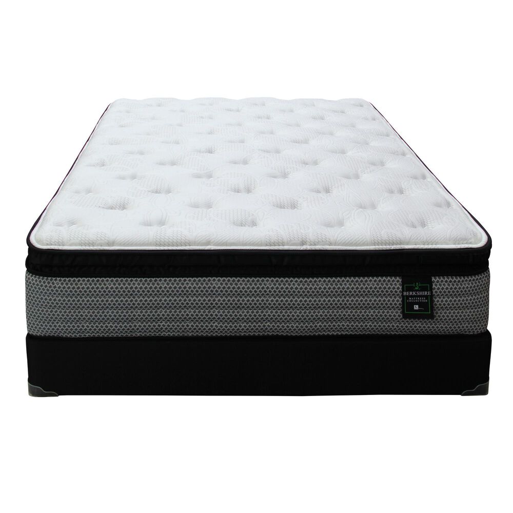 Sleeptronic Berkshire Q Pillowtop II Twin Mattress with Low Profile Box Spring, , large