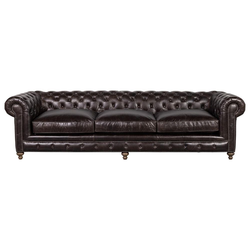 Vintage Furnishings Finn 118" Sofa in Valencia Dark Brown, , large