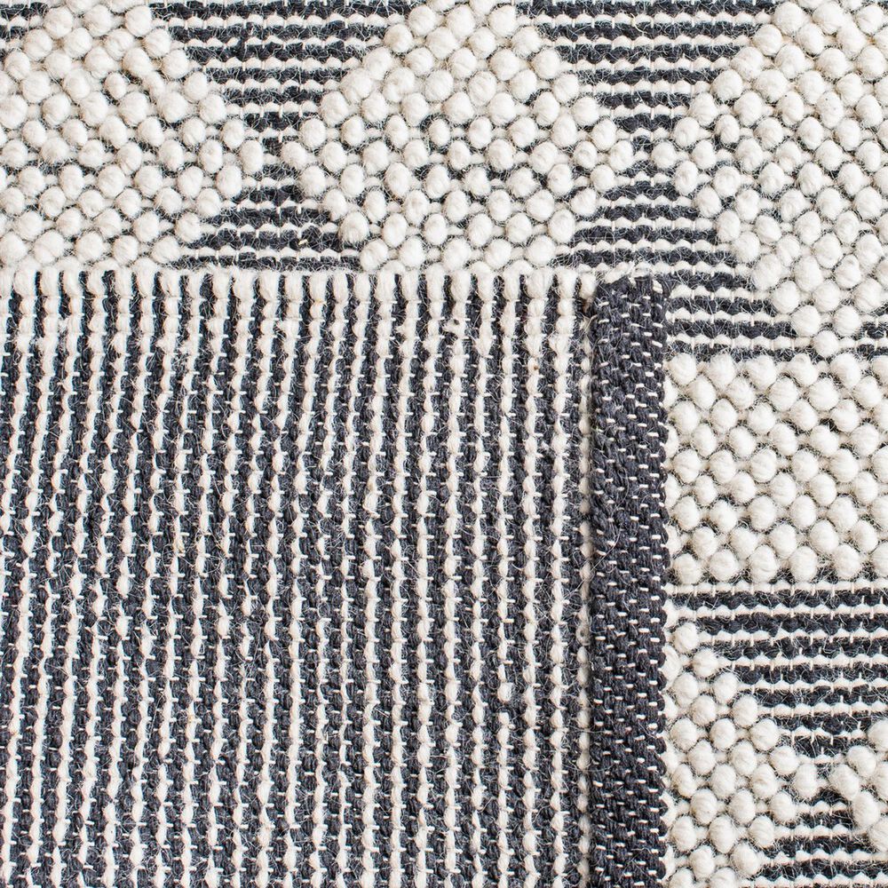 Safavieh Natura NAT481A 2&#39;3&quot; x 8&#39; Ivory and Black Runner, , large