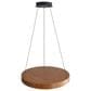 Golden Lighting Anello 1-Light Pendant in Black and Walnut, , large