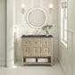James Martin Vanities Breckenridge 36" Single Vanity in Whitewashed Oak with 3 cm Charcoal Soapstone Quartz Top, , large