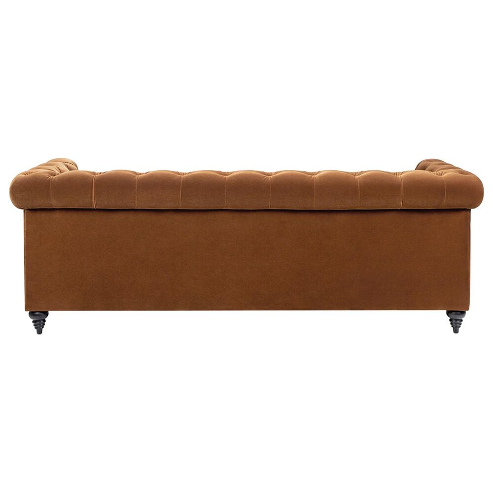 Jennifer Taylor Home Alto Stationary Sofa in Burnt Orange Velvet, , large