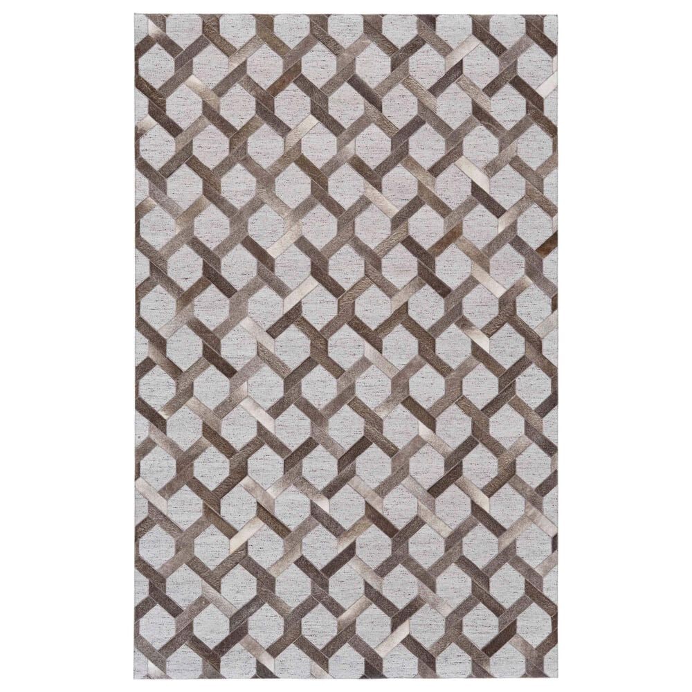 Feizy Fannin 2" x 3" Steel and Storm Area Rug, , large