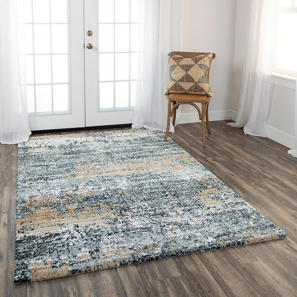 RIZZY Elite 10&#39; x 13&#39; Light Gray and Brown Area Rug, , large