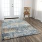 RIZZY Elite 10" x 13" Light Gray and Brown Area Rug, , large